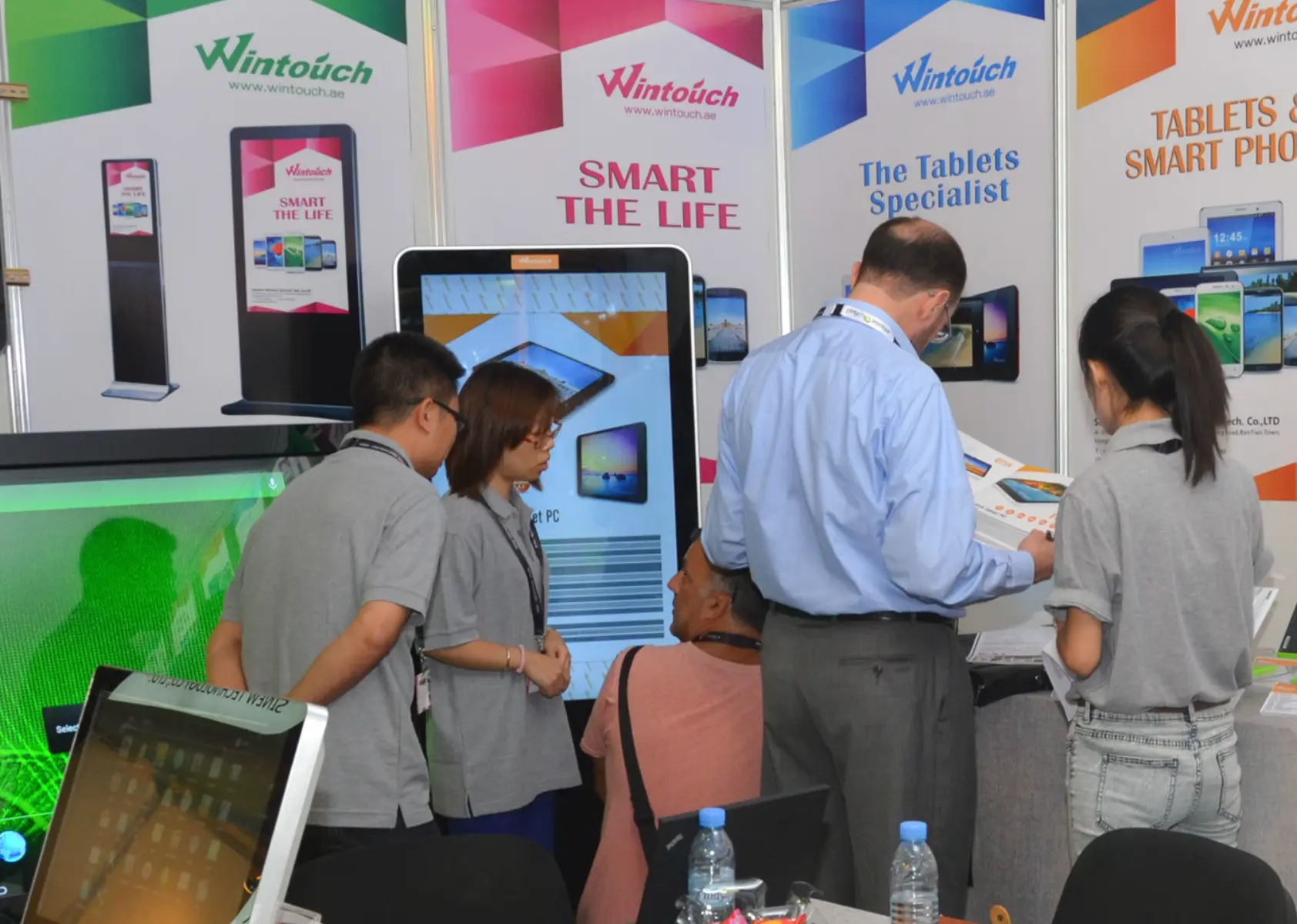 Tablet PC product demo at GITEX Dubai 2013 exhibition