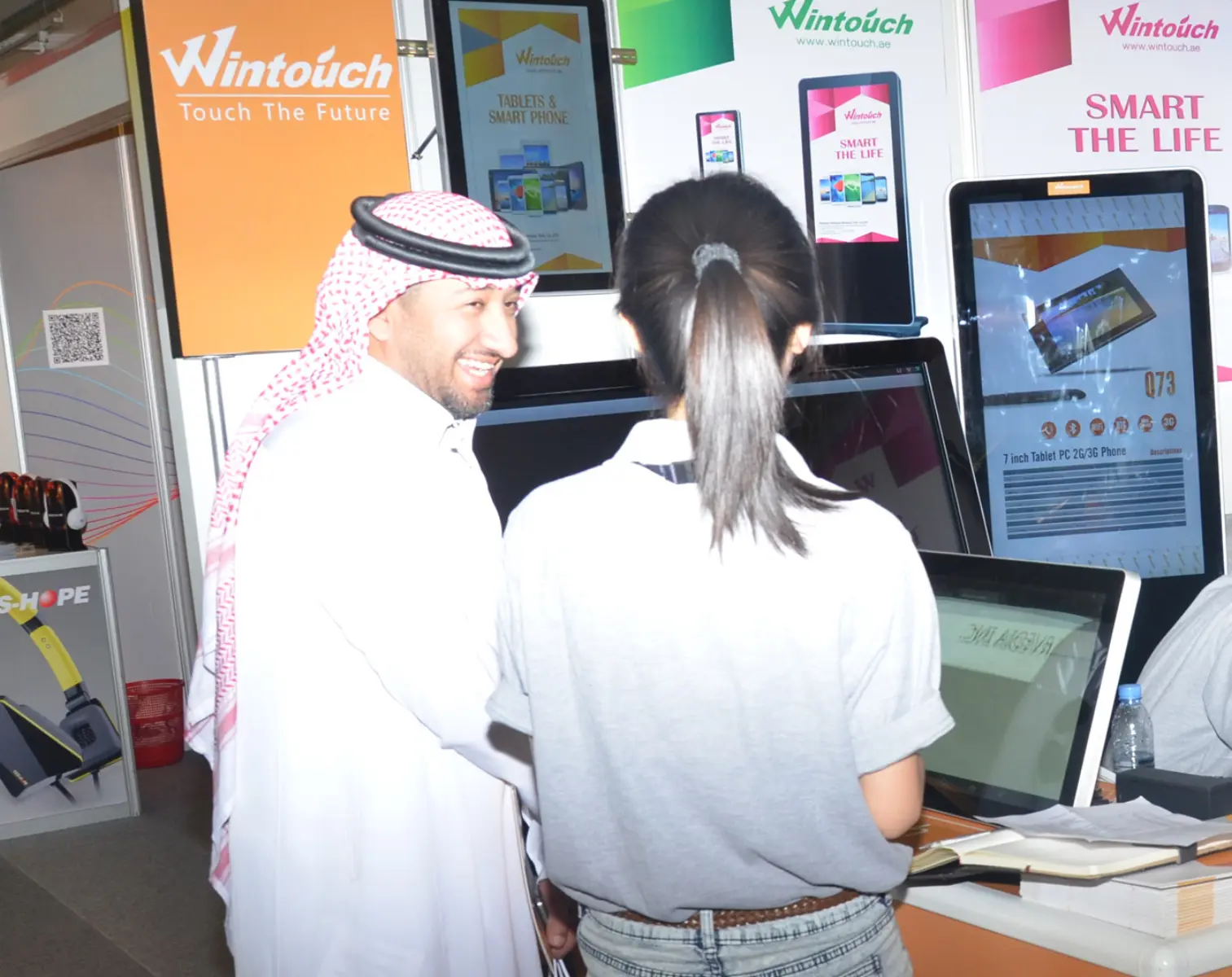 OEM tablet manufacturer exhibition stand GITEX Dubai 2013