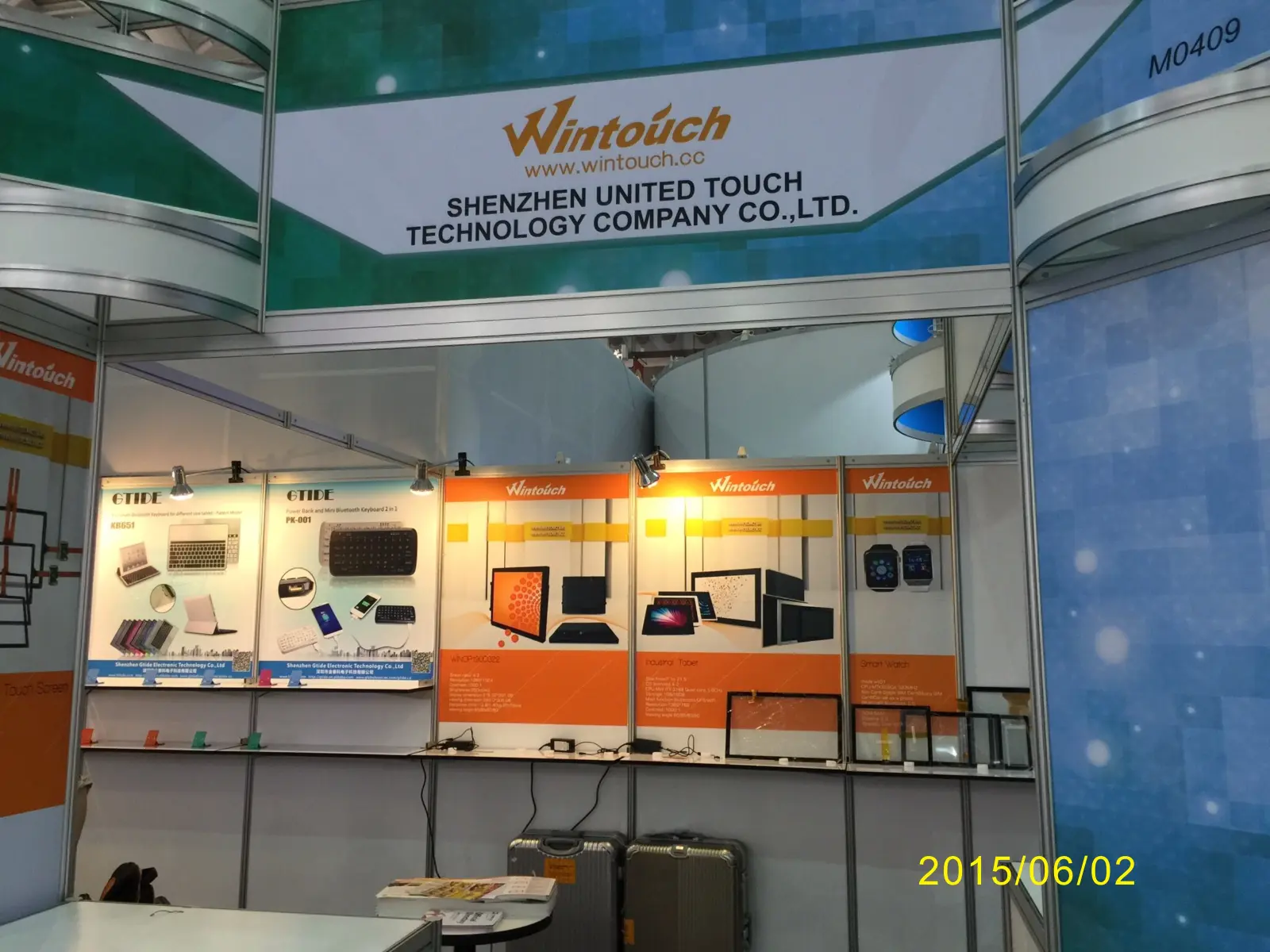Computex exhibition booth — Wintouch Android tablet manufacturer