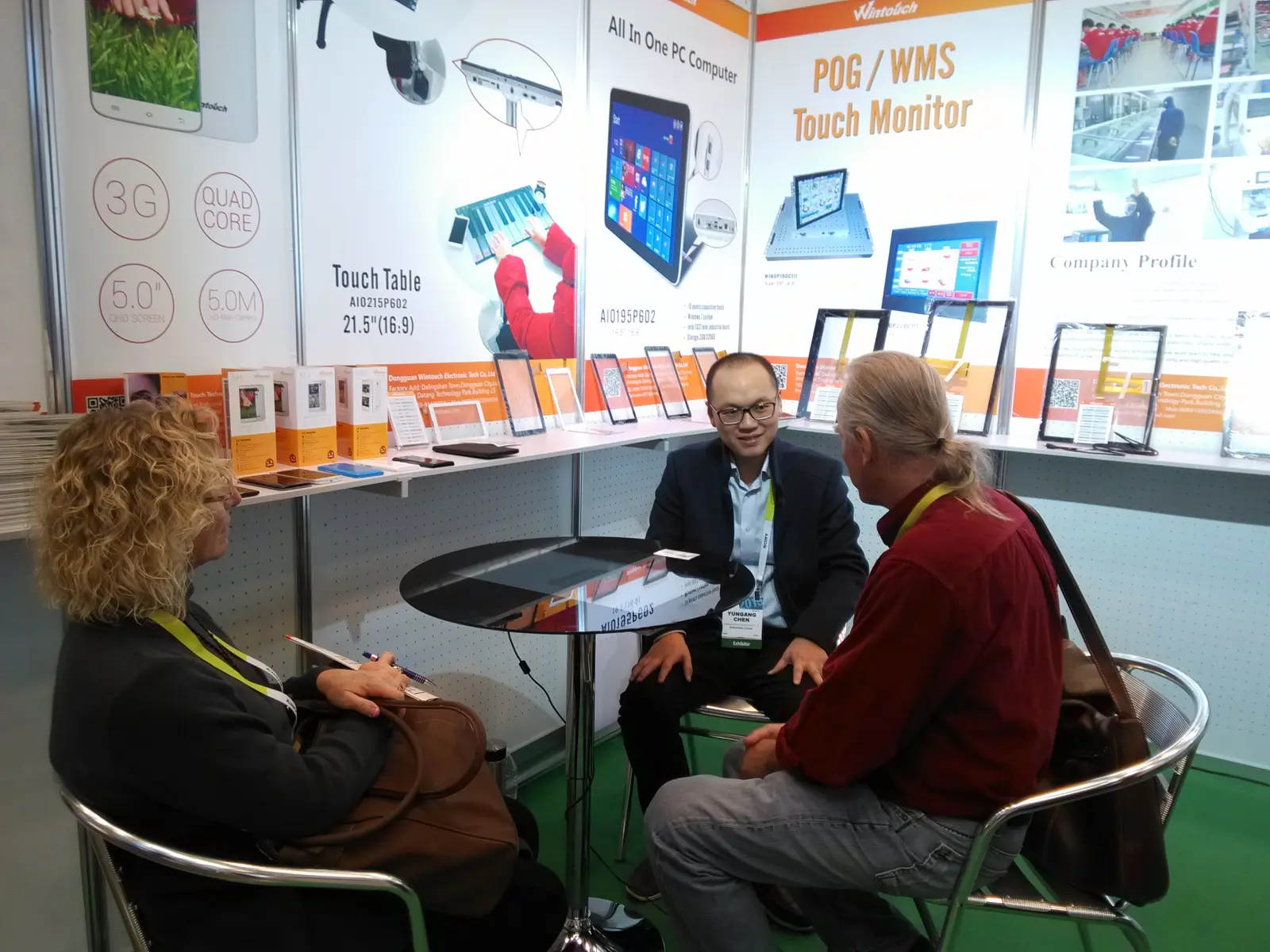Wintouch team at Computex Taipei 2015 ICT trade show