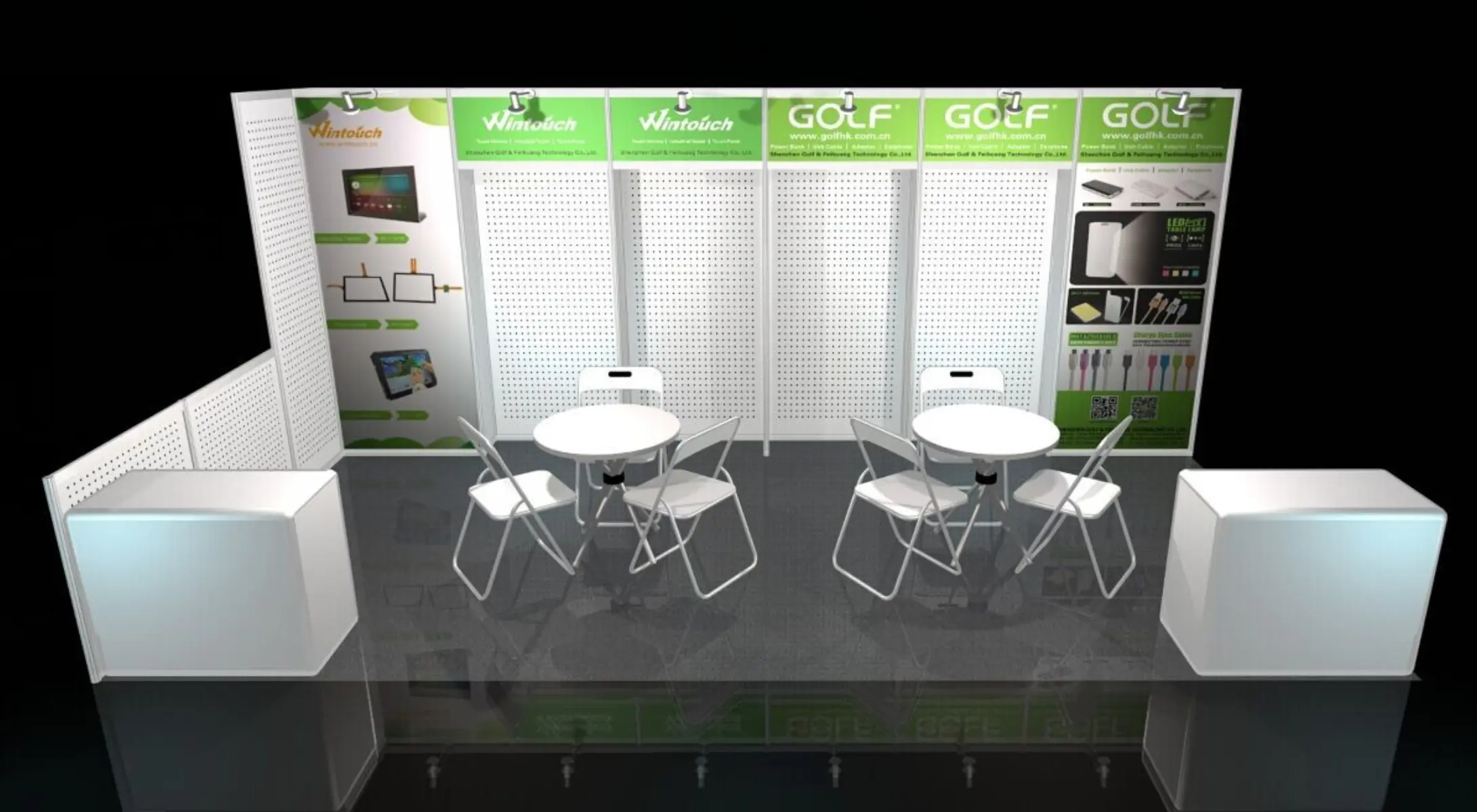 CES Las Vegas 2014 — Wintouch OEM tablet booth design render