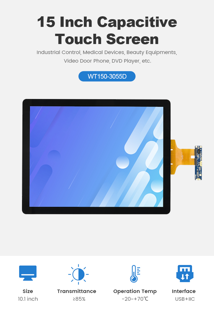 15 inch capacitive touch screen