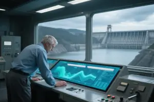 Water Resource Management IP65 Touch Screen Waterproof Monitor 1